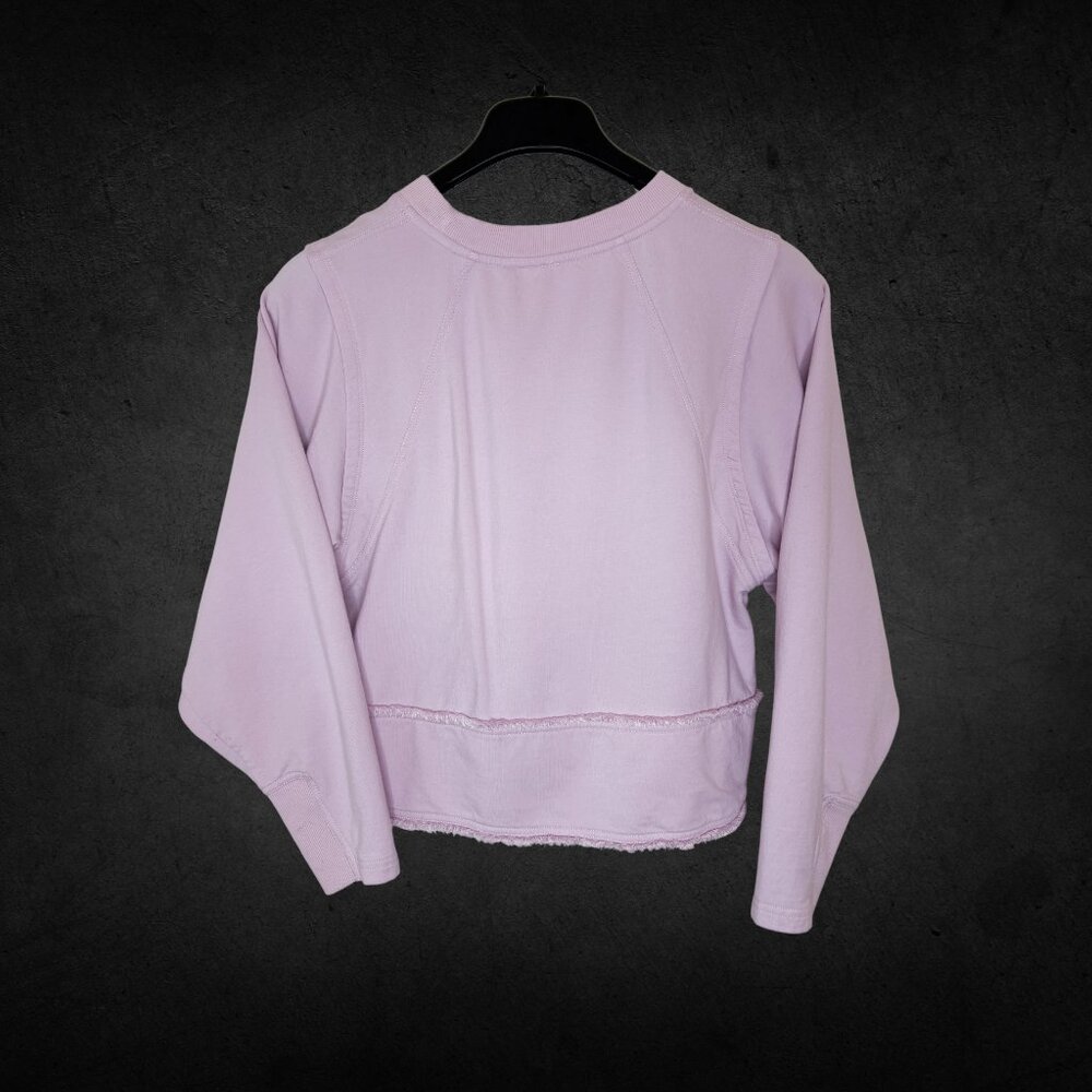 FP Movement Lavender Y2K Distressed Sweatshirt, Small Petite - Picture 2 of 5